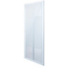 Cooke & Lewis Onega Blanc Frosted Striped pattern Folding Shower Door (H)190cm (W)90cm