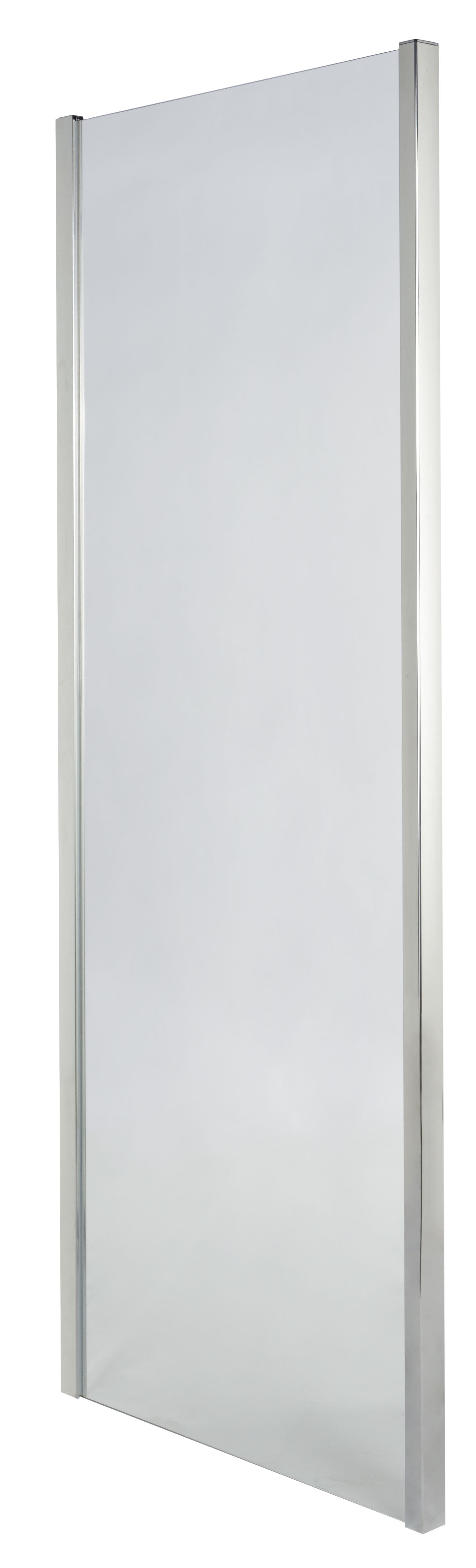 Cooke & Lewis Onega Chrome effect Clear Fixed Shower panel (H)190cm (W)90cm