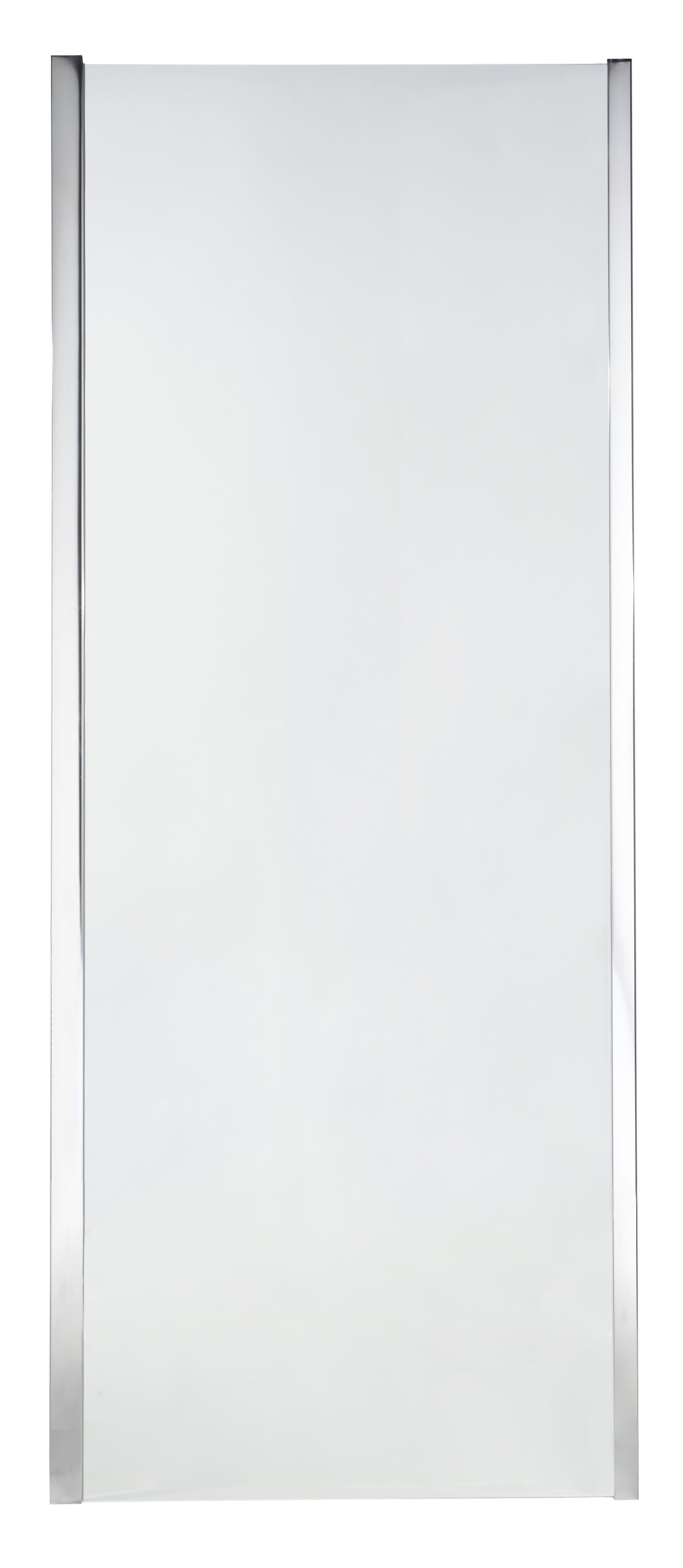 Cooke & Lewis Onega Chrome effect Clear Fixed Shower panel (H)190cm (W)90cm