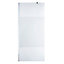 Cooke & Lewis Onega Chrome effect Frosted Walk-in Wet room glass screen & bar (H)195cm (W)90cm
