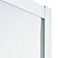 Cooke & Lewis Onega Framed Frosted Quadrant Shower enclosure - Corner entry double sliding door (W)80cm (D)80cm