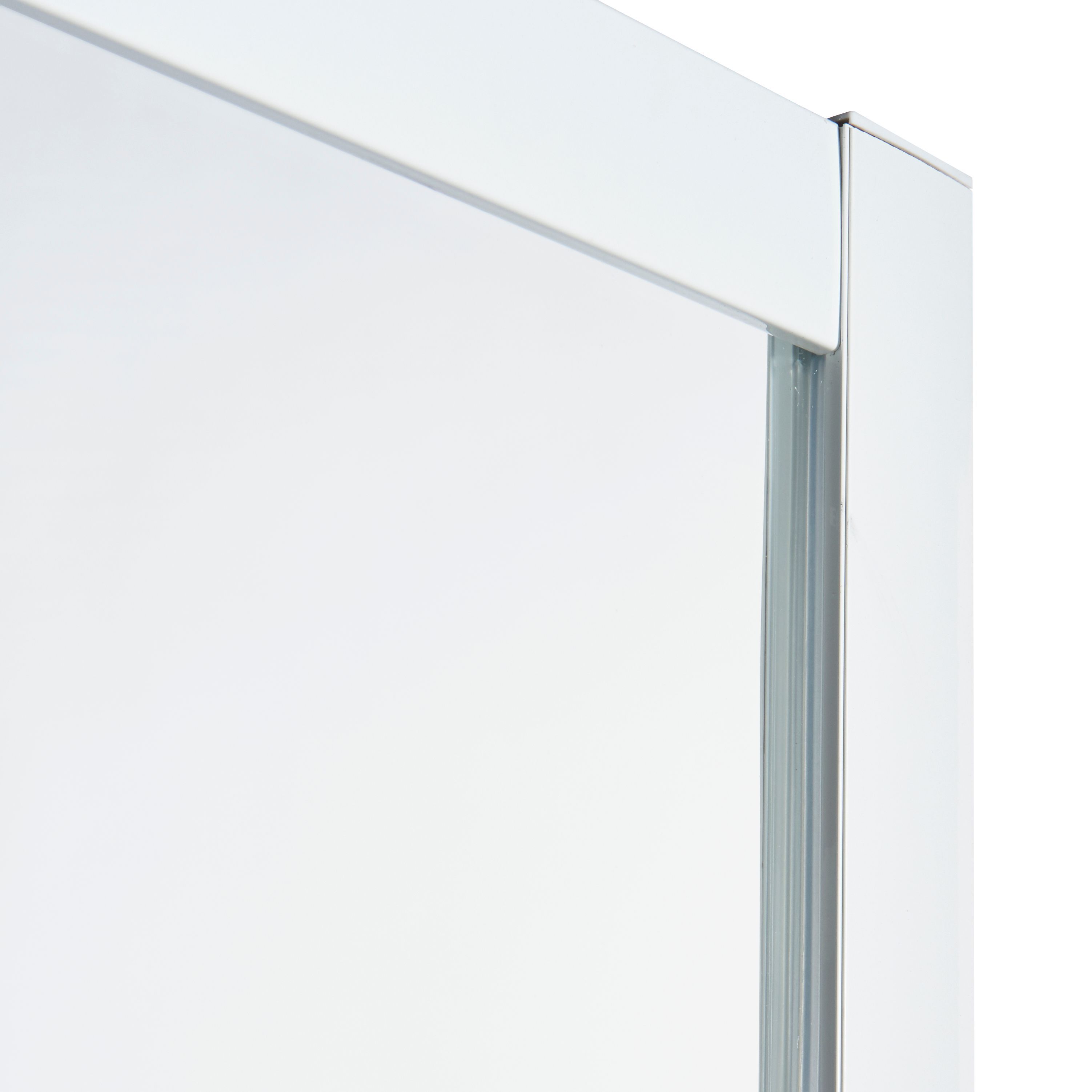 Cooke & Lewis Onega Framed Frosted Quadrant Shower enclosure - Corner entry double sliding door (W)80cm (D)80cm