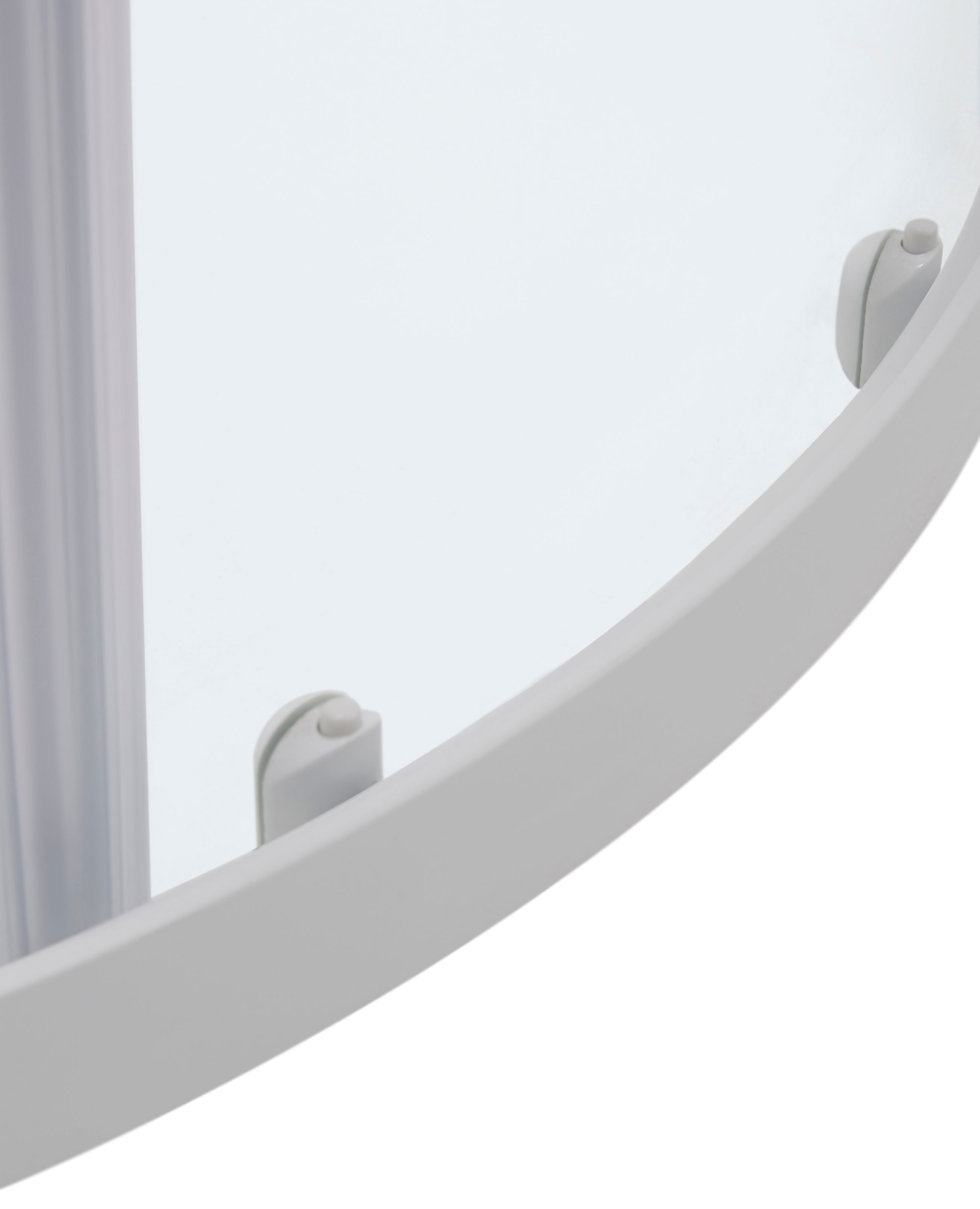 Cooke & Lewis Onega Framed Frosted Quadrant Shower enclosure - Corner entry double sliding door (W)80cm (D)80cm