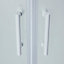 Cooke & Lewis Onega Framed Frosted Quadrant Shower enclosure - Corner entry double sliding door (W)90cm (D)90cm