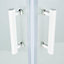Cooke & Lewis Onega Frosted Universal Square Shower enclosure with Corner entry double sliding door (W)76cm (D)76cm