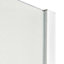 Cooke & Lewis Onega Gloss White coated Frosted Shower panel (H)190cm (W)70cm