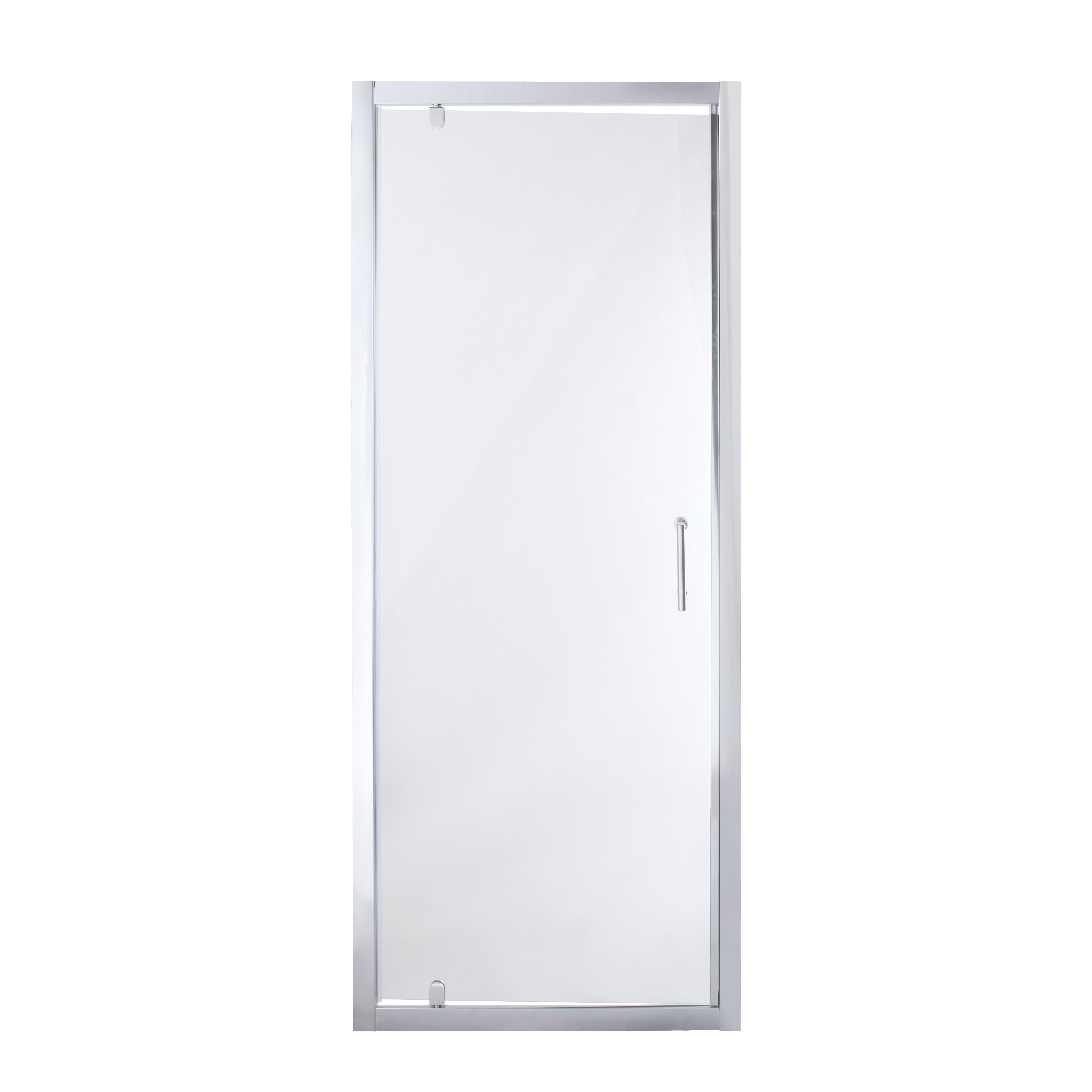 Cooke & Lewis Onega Silver effect Clear Pivot Shower Door (H)190cm (W)76cm