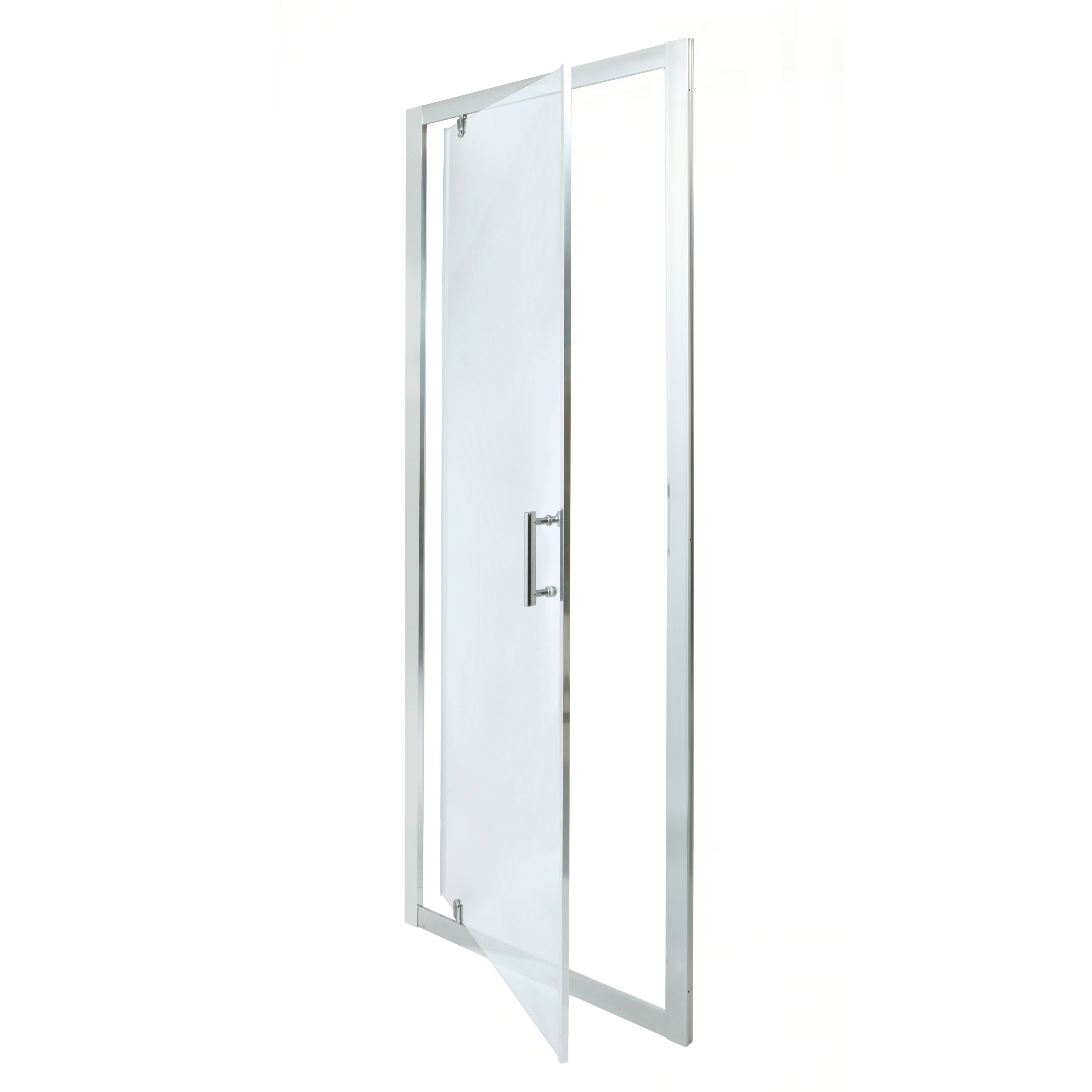 Cooke & Lewis Onega Silver effect Clear Pivot Shower Door (H)190cm (W)76cm