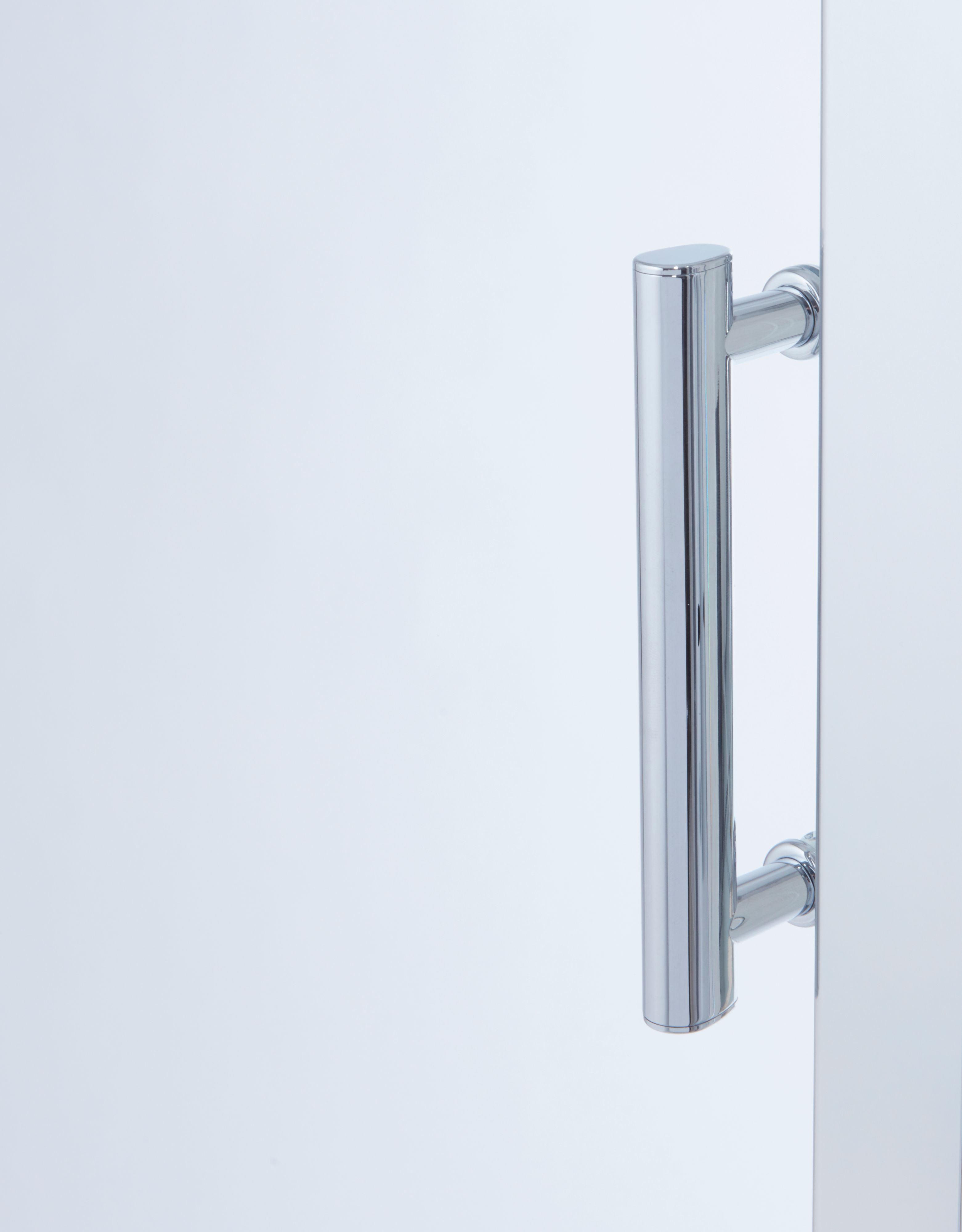 Cooke & Lewis Onega Silver effect Clear Pivot Shower Door (H)190cm (W)76cm