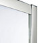 Cooke & Lewis Onega Square Chrome effect frame Square Shower enclosure with Corner entry double sliding door (W)800mm (D)800mm