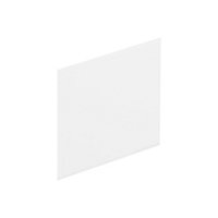 Cooke & Lewis P Bath Gloss White Left or right-handed Straight End Bath panel (W)750mm