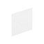 Cooke & Lewis P Bath Gloss White Left or right-handed Straight End Bath panel (W)750mm