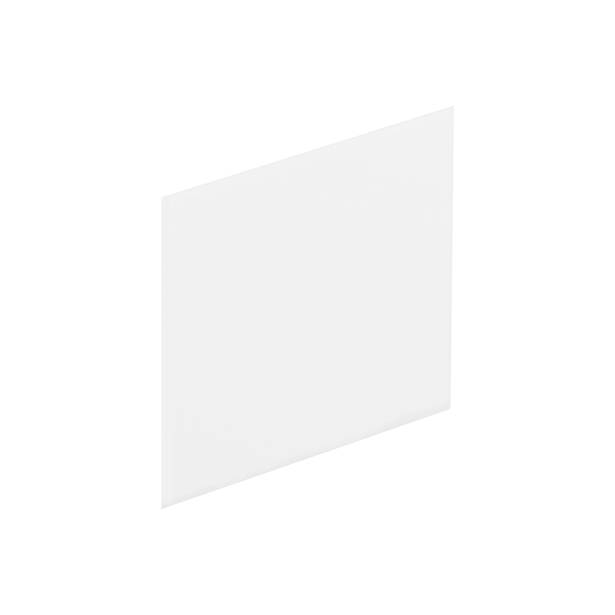 Cooke & Lewis P Bath Gloss White Left or right-handed Straight End Bath panel (W)750mm