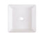 Cooke & Lewis Padma White Square Counter-mounted Counter top Basin (W)38.5cm