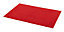 Cooke & Lewis Palmi Red Cotton Slip resistant Bath mat (L)800mm (W)500mm