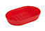 Cooke & Lewis Palmi Red Plastic Soap dish (W)9cm