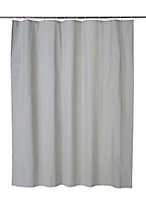 Cooke & Lewis Palmi Silver Shower curtain (L)1800mm