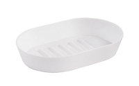Cooke & Lewis Palmi White Plastic Soap dish (W)9cm
