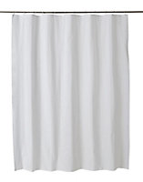 Cooke & Lewis Palmi White Shower curtain (L)1800mm