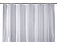 Cooke & Lewis Pasni White Satin stripe Shower curtain (L)1800mm