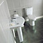 Cooke & Lewis Perdita White Close-coupled Toilet with Soft close seat