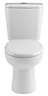 Cooke & Lewis Perdita White Close-coupled Toilet with Soft close seat