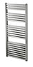 Cooke & Lewis Piro Brushed steel Chrome effect Towel warmer (W)550mm x (H)785mm