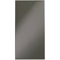 Cooke & Lewis Raffello High Gloss Anthracite Cabinet door (W)300mm (H)1912mm (T)18mm, Set of 2