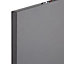 Cooke & Lewis Raffello High Gloss Anthracite Cabinet door (W)600mm (H)1197mm (T)18mm