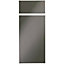Cooke & Lewis Raffello High Gloss Anthracite Drawerline door & drawer front, (W)300mm (H)715mm (T)18mm