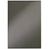 Cooke & Lewis Raffello High Gloss Anthracite Slab Appliance & larder Clad on base panel (H)900mm (W)640mm