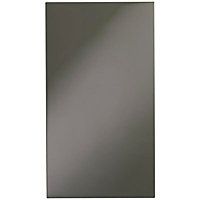 Cooke & Lewis Raffello High Gloss Anthracite Standard Cabinet door (W)400mm (H)715mm (T)18mm