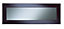 Cooke & Lewis Raffello High Gloss Aubergine Bridging Glazed bridging door & pan drawer front, (W)1000mm (H)356mm (T)18mm