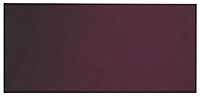 Cooke & Lewis Raffello High Gloss Aubergine Cabinet door (W)600mm (H)277mm (T)18mm