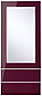 Cooke & Lewis Raffello High Gloss Aubergine Glazed Dresser door & drawer front, (W)500mm (H)1153mm (T)18mm