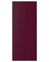 Cooke & Lewis Raffello High Gloss Aubergine Standard Cabinet door (W)300mm (H)715mm (T)18mm