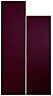 Cooke & Lewis Raffello High Gloss Aubergine Tall Cabinet door (W)300mm (H)2092mm (T)18mm, Set of 2