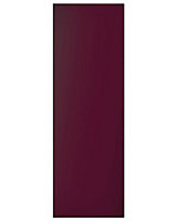 Cooke & Lewis Raffello High Gloss Aubergine Tall Cabinet door (W)300mm (H)895mm (T)18mm