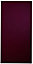 Cooke & Lewis Raffello High Gloss Aubergine Tall Cabinet door (W)400mm (H)895mm (T)18mm