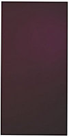 Cooke & Lewis Raffello High Gloss Aubergine Tall Cabinet door (W)450mm