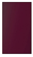 Cooke & Lewis Raffello High Gloss Aubergine Tall Cabinet door (W)500mm