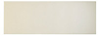 Cooke & Lewis Raffello High Gloss Cream Bridging door & pan drawer front, (W)1000mm (H)356mm (T)18mm