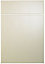 Cooke & Lewis Raffello High Gloss Cream Drawerline door & drawer front, (W)500mm (H)715mm (T)18mm