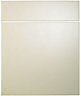 Cooke & Lewis Raffello High Gloss Cream Drawerline door & drawer front, (W)600mm (H)715mm (T)18mm