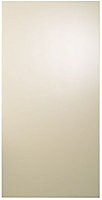 Cooke & Lewis Raffello High Gloss Cream Fridge/Freezer Cabinet door (W)600mm (H)1197mm (T)18mm