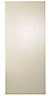 Cooke & Lewis Raffello High Gloss Cream Fridge/Freezer Cabinet door (W)600mm (H)1377mm (T)18mm
