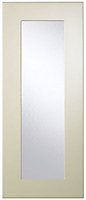 Cooke & Lewis Raffello High Gloss Cream Glazed Cabinet door (W)300mm