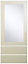 Cooke & Lewis Raffello High Gloss Cream Glazed Dresser door & drawer front, (W)500mm (H)1153mm (T)18mm