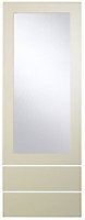 Cooke & Lewis Raffello High Gloss Cream Glazed Tall dresser door & drawer front, (W)500mm (H)1333mm (T)18mm