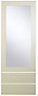Cooke & Lewis Raffello High Gloss Cream Glazed Tall dresser door & drawer front, (W)500mm (H)1333mm (T)18mm